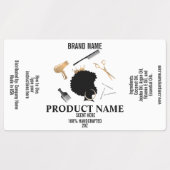 Pakket met hare Product Label sjabloon (Design 2)