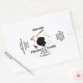 Pakket met hare Product Label sjabloon (Envelop)