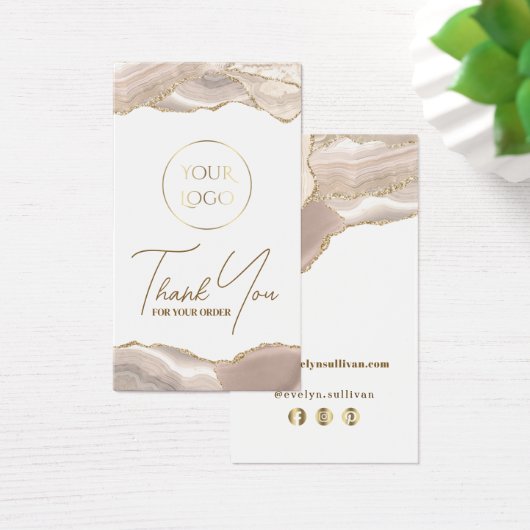 Pakket met ivoor goudpoeder visitekaartje (Bureau)