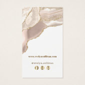 Pakket met ivoor goudpoeder visitekaartje (Achterkant)