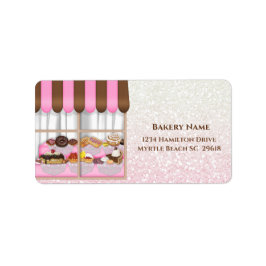 Pakket met label voor verzending bakkerij