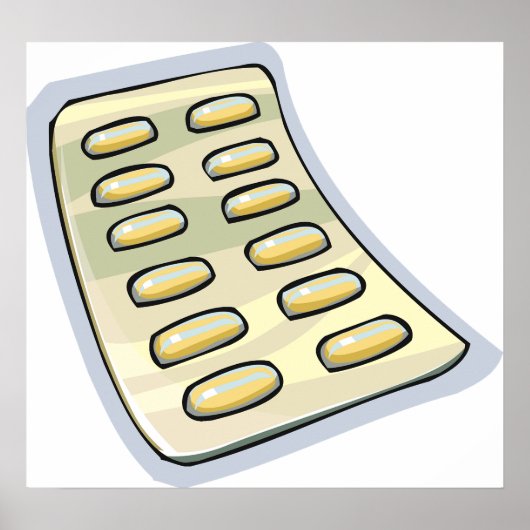 Pakket met Poster voor pillen (Voorkant)