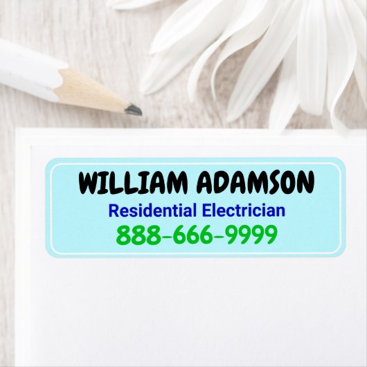 Pakket met promotionele bellabels (contactgegevens etiket (Insitu)