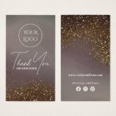 Pakket met vloeibaar glitter visitekaartje (Voorkant /achterkant)