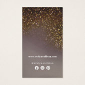 Pakket met vloeibaar glitter visitekaartje (Achterkant)