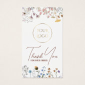 Pakket met wilde bloemen visitekaartje (Voorkant)