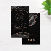 Pakket met zwarte en roos goudmakerij visitekaartje (Bureau)