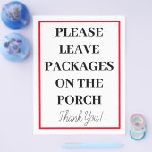 Pakket op portaal plaatsen Gelieve te ondertekenen Flyer (Enkel)