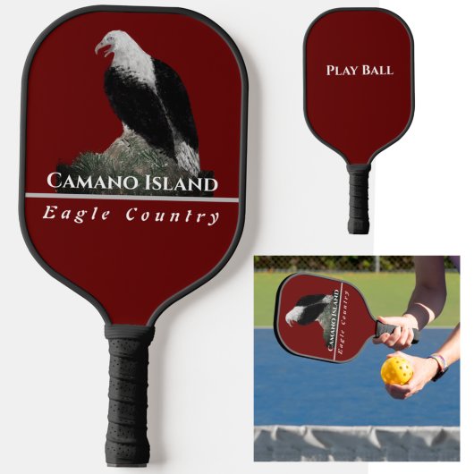 Pakket Racket, Eagle, Personaliseer Stadtekst Pickleball Paddle