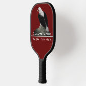 Pakket Racket, Eagle, Personaliseer Stadtekst Pickleball Paddle (Links)