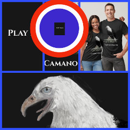 Pakket Racket, Eagle, Personaliseer Stadtekst T-shirt