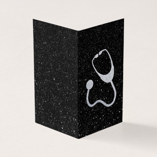 Pakket van 25 Glitter Stethoscoop Afstudeercadeau Kaart (Buitenkant)