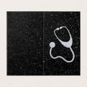 Pakket van 25 Glitter Stethoscoop Afstudeercadeau Kaart (Buitenkant ongevouwen)