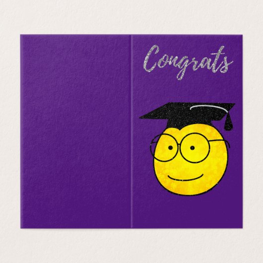 Pakket van 25 glitters felicitaties diploma kaarte kaart (Buitenkant ongevouwen)