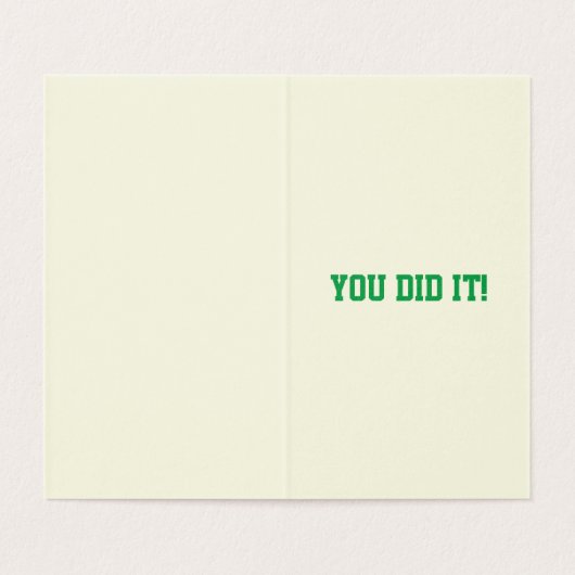 Pakket van 25 glitters felicitaties diploma kaarte kaart (Binnenkant ongevouwen)