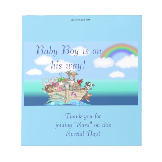 Pakket van 50 Noahs Ark Snoep Bar Wrapper Party Fa Notitieblok (Voorkant)