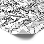 Pakket van Abstracte pagina voor het kleuren van v Poster (Hoek)