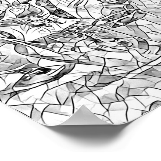 Pakket van Abstracte pagina voor het kleuren van v Poster (Hoek)