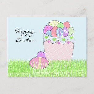 Pakket van paaseieren feestdagenkaart