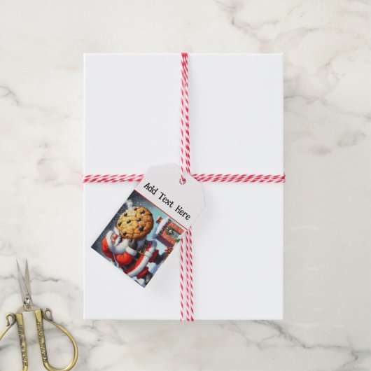 Pakket van tien gepersonaliseerde Santa Gift Label Cadeaulabel (Met Touw)