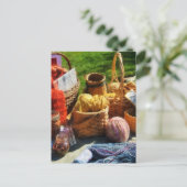 Pakket van Yarn op Flea Market Briefkaart (Staand voorkant)