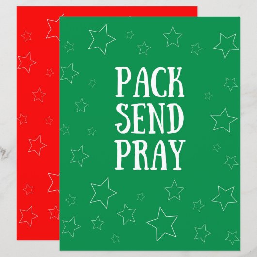 Pakket Verstuur Pray Paper (Voorkant / Achterkant)