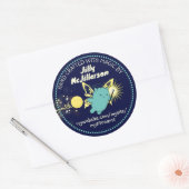 Pakket voor het bevestigen van haakwerk ronde sticker (Envelop)