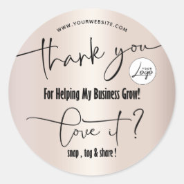 Pakket voor kleine bedrijven ronde sticker