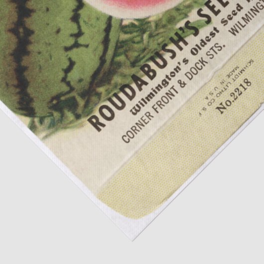 pakket watermeloenen en instructies tissuepapier (Detail)