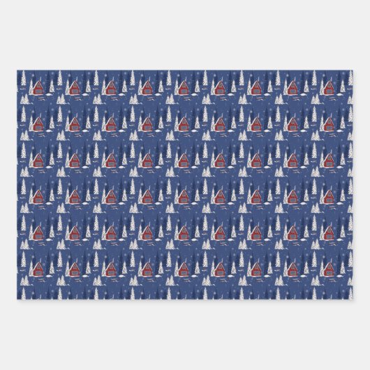 Pakket winterhutpapier van 3 vellen (Voorkant 3)