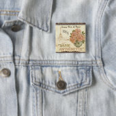 Pakket zaaizaad vierkante button 5,1 cm (In situ)