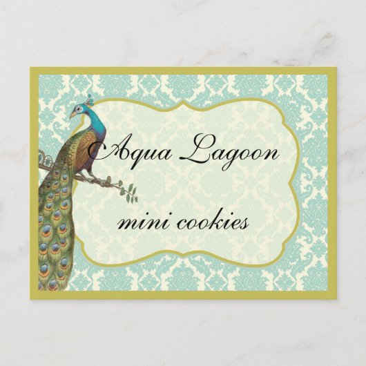 Pakketdessert of Snoep Buffet Table Sign. Briefkaart (Voorkant)