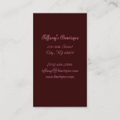 Pakketkoekjes bakkerij visitekaartje (Achterkant)