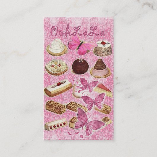 Pakketkoekjes bakkerij visitekaartje (Voorkant)