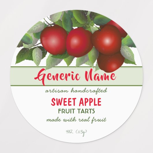 Pakketlabels voor appelfruit labels (Design 1)