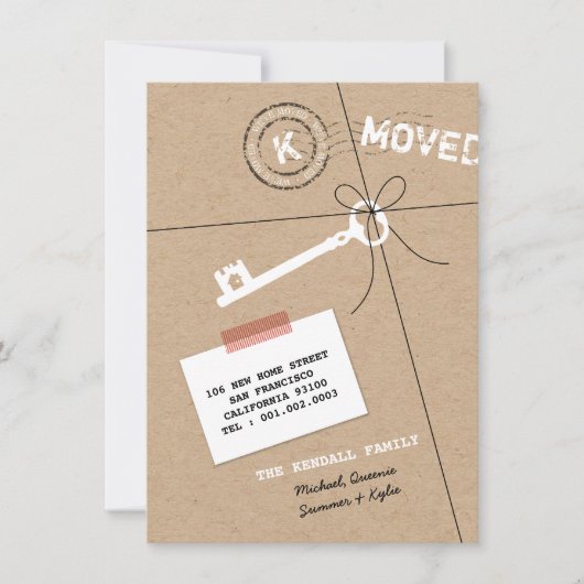 Pakketnummer en belangrijkste feestdag en aankondi kaart (Voorkant)