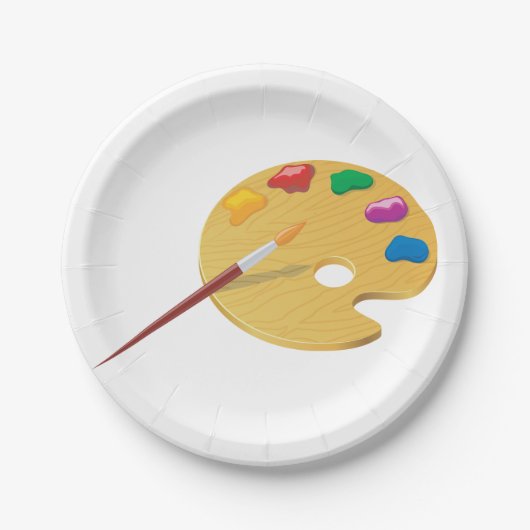 Pakketpapier voor schilders Borden Papieren Bordje (Voorkant)