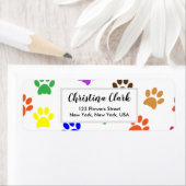 Pakketpatroonpapier Aangepast aangepast adres beve Etiket (Insitu)