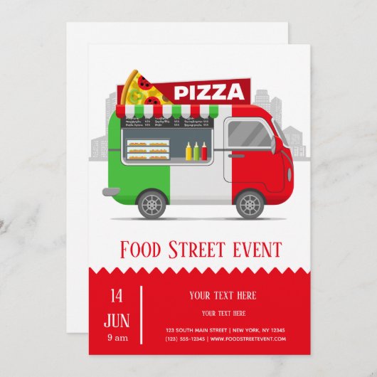 Pakketpizza Kaart (Voorkant / Achterkant)