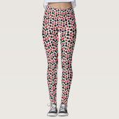 Pakketspeelkaart in Vegas Casino Patroon Leggings (Voorkant)