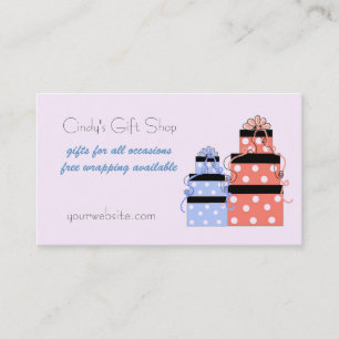  pakketten Gift Shop Visitekaartje