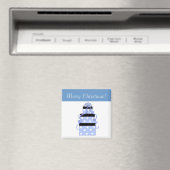  pakketten met blauwe en witte poolpunten magneet (Insitu (Vaatwasser))