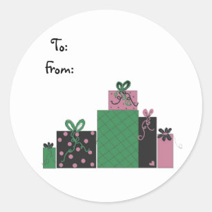 pakketten ronde sticker