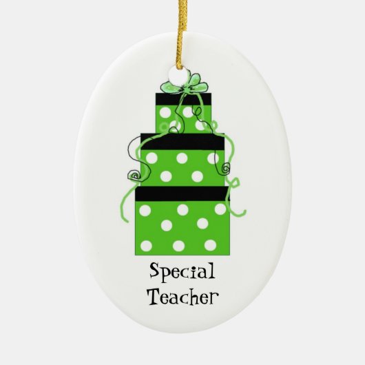  pakketten voor een speciale leraar keramisch ornament (Voorkant)