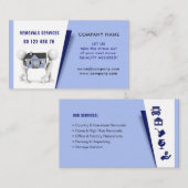 Pakking- en uitpakservice, verwijderingsservice visitekaartje (Voorkant / Achterkant)