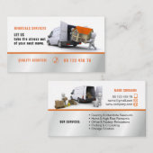 Pakking- en uitpakservice, verwijderingsservice visitekaartje (Voorkant / Achterkant)