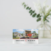 Pakking- en uitpakservice, verwijderingsservice visitekaartje (Staand voorkant)