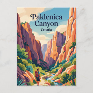 Paklenica-canyon Kroatië Briefkaart