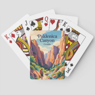 Paklenica Canyon Kroatië Pokerkaarten