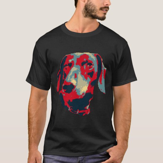 Pakopaka Dachshund Achim Head T-shirt (Voorkant)